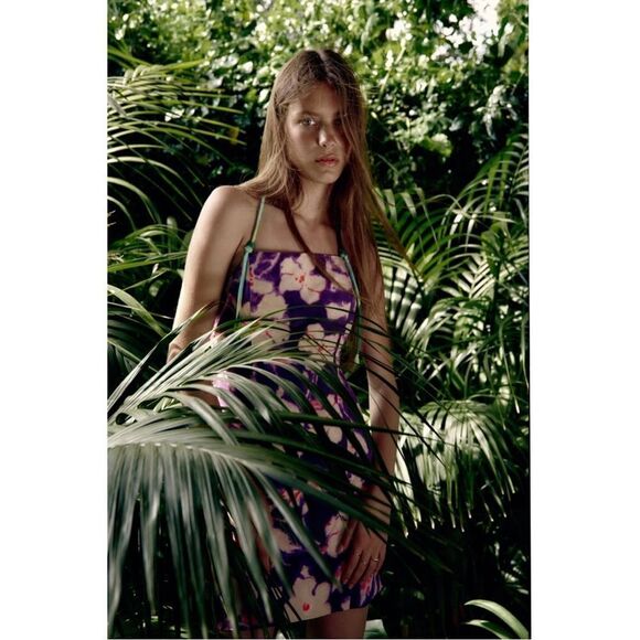 Zara Dresses & Skirts - ZARA Floral Linen Blend Dress NWT